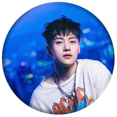 KPOP You Had Me At HELLO Badge Mirror Keychain