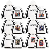 KPOP BEAUTIFUL CHAOS Color Block Hoodie