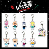 SKZ Cute Acrylic Backpack Pendant Keychain