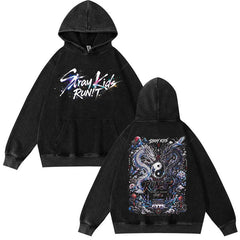 SKZ World Tour Run It Graffiti Cotton Washed Hoodie