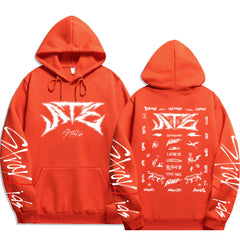 KPOP ATE Letter Printed Pullover Hoodie