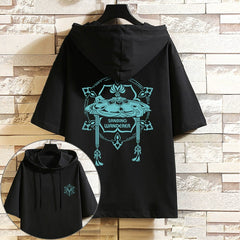 Unisex Game Logo Short Sleeve Hooded T-Shirt