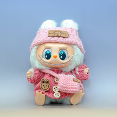 Knitted Sweater Hat Bag Doll Replacement Clothes Set