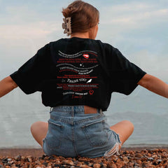 Retro TVD Letter Print Aesthetic T-shirt