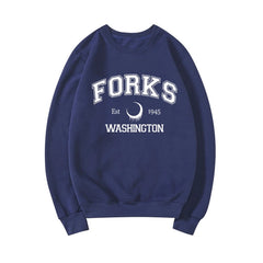 Women's Crew Neck Letter-printed Sweatshirt