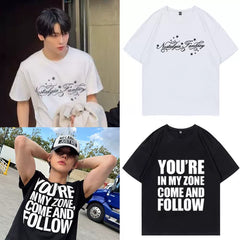 Yeonjun Soobin Cotton Printed Short-sleeved T-shirt