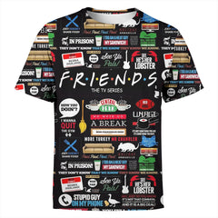 Unisex Friends 3d Printed Loose Hoodie