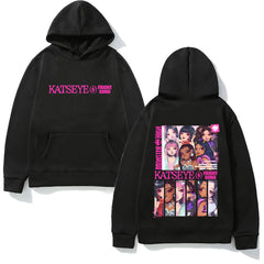 Y2K Style KPOP Manga Printed Hoodie