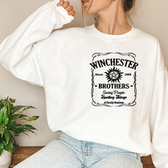 Winchester Brothers Printed Crew Neck Sweatshirt