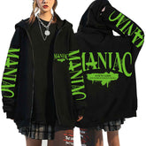 Y2K Style Girls Kpop Zippered Hoodie