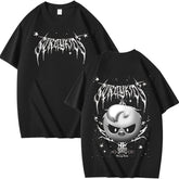 Evil Kpop Print Summer Short-sleeved T-shirt