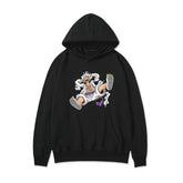 Trendy Anime Graphic Pullover Hoodie Top