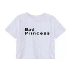 IveSecret Crew Neck Short Sleeve Crop T-Shirt