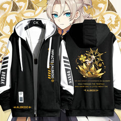 Unisex Leisure Game Zip Up Hooded Jacket