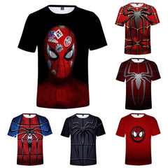 Spider-Man Cosplay 3D Print Short Sleeve T-Shirt