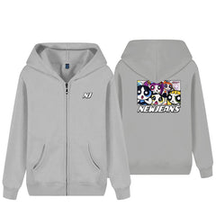 NJZ Cartoon Print Hoodie Top