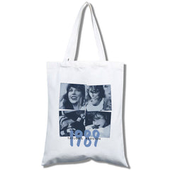 Taylor Pattern Print Canvas Shoulder Bag Tote