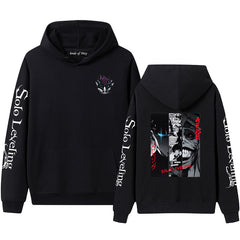 Casual Anime Pattern Print Hoodie