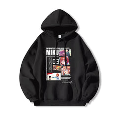 Men's Anime Nakano Print Loose Hoodie