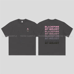 BP MELODY Letter Printed Short-sleeved T-shirt