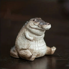 Chubby Little Crocodile Garden Ornament