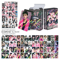 124pcs SKZ DO IT Flash Photocard Stickers