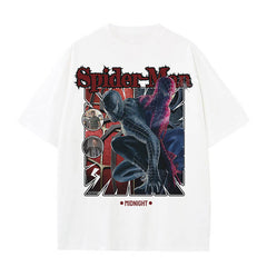 Unisex Trendy Spider Printed Short-sleeved T-shirt