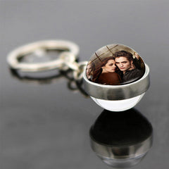 Versatile Double-sided Twilight Keychain Pendant