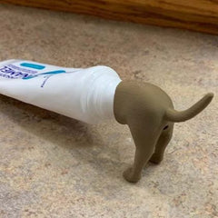 Pooping Dog Butt Toothpaste Topper