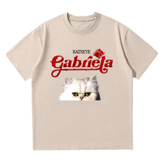 Kpop Gabriela Cat Cotton Short Sleeve T-Shirt