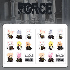 SKZ "FORCE" Transparent Waterproof Stickers