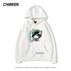 Unisex Venti Game Print Pullover Hoodie