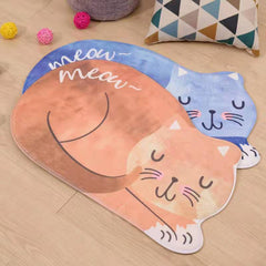 2 Different Colors Meow CAT BATH MAT