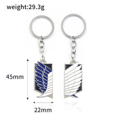 Anime Logo Couple Necklace Keychain