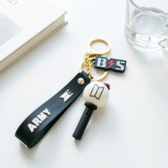 BANGTAN Lightstick Pendant Soft Rubber Keychain