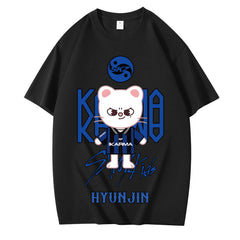 KPOP Cartoon Karma Print Short Sleeve T-Shirt