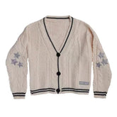 Taylor Stars Knitted Loose Cardigan Sweater