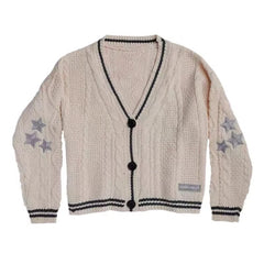 Taylor Stars Knitted Loose Cardigan Sweater
