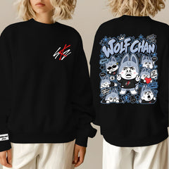 Funny SKZ Graphic Printed Crew Neck Sweatshirt