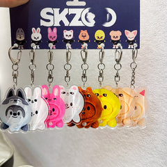 SKZ "dominATE CelebrATE" Tour Acrylic Keyring Set