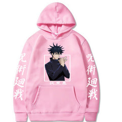 Unisex Anime Pattern Print Casual Hoodie