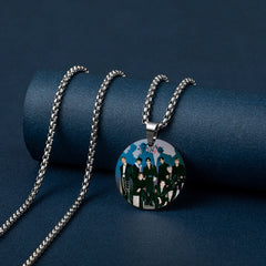 SKZ MANIAC Round Pendant Necklace