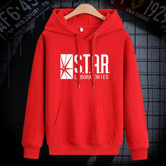 Unisex Star Laboratories Letter Print Flash Hoodie