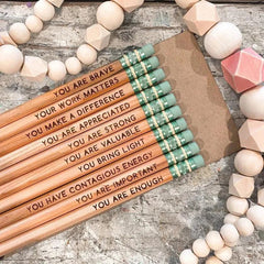 10PCS Affirmations Pencil Set