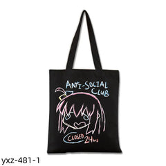 Simple Anime Shopping Tote Bag