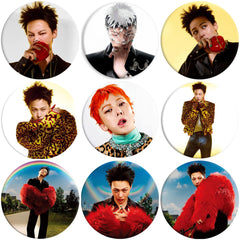 GD Magazine Cover Badge Mirror Keychain