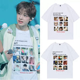 YUSHI SAKUYA Funny Graphic Cotton Round Neck T-shirt
