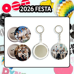 BANGTAN 13th Anniversary Badge Mirror Keychain