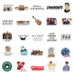50 Friends Waterproof Stickers