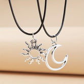 Sun and Moon Couple Necklace